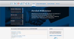 Desktop Screenshot of europartner.ch