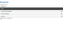 Tablet Screenshot of europartner.ch